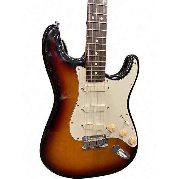 Vintage 1986 Fender American Standard 3 Color Sunburst Solid Body Electric Guitar