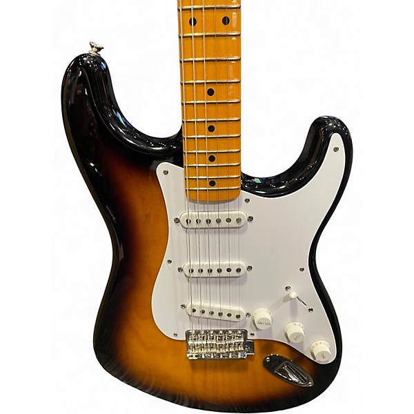 Used Fender 70th Anniversary 1954 American Vintage Stratocaster 2 Color Sunburst Solid Body Electric Guitar