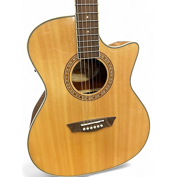 Used Washburn WG7SCE-A Natural Acoustic Guitar