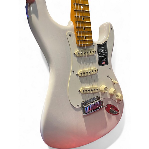 Used Fender Ultra Luxe Vintage '50s Stratocaster white Solid Body Electric Guitar