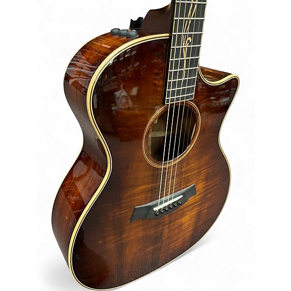 Used Taylor K24CE Shaded Edge Burst Acoustic Electric Guitar