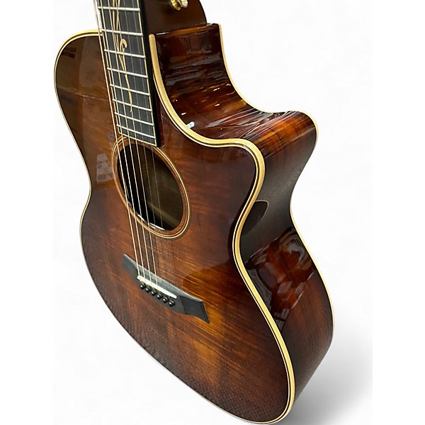 Used Taylor K24CE Shaded Edge Burst Acoustic Electric Guitar