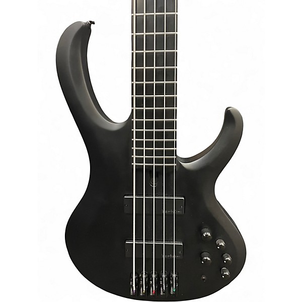 Used Ibanez btb625ex Flat Black Electric Bass Guitar Flat