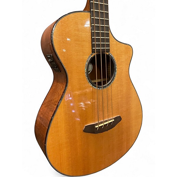 Used Breedlove Pursuit Bass Natural Acoustic Bass Guitar