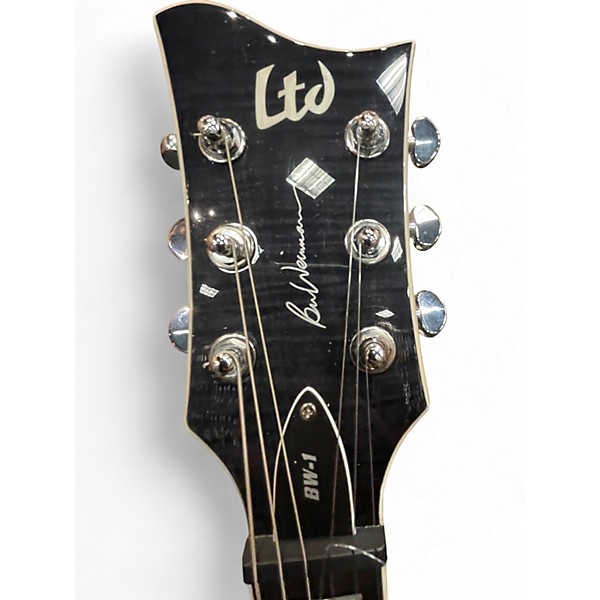 Used ESP LTD BW1 Ben Weinman Trans Charcoal Solid Body Electric Guitar