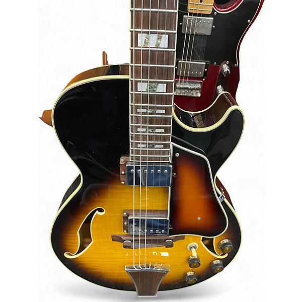Used Ibanez AG195 2 Color Sunburst Hollow Body Electric Guitar
