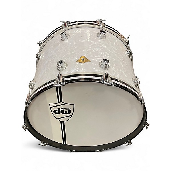 Used DW 4 Piece Classic Series Mahogany WHITE MARINE PEARL Drum Kit