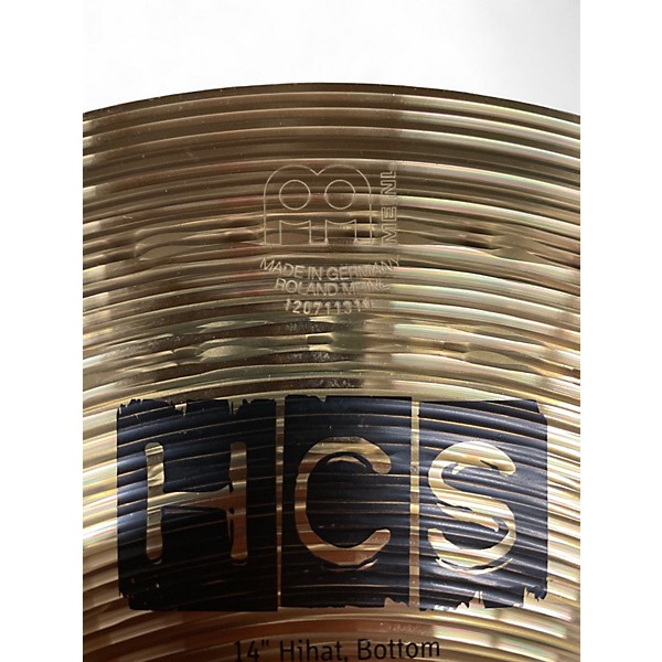 Used MEINL 14in HCS Hi Hat Pair Cymbal