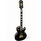 Used Epiphone Les Paul Custom p-90 Ebony Solid Body Electric Guitar thumbnail