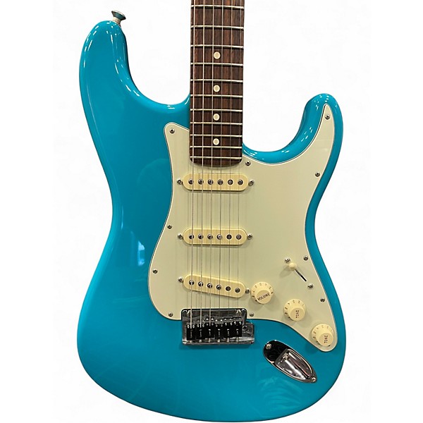 Used 2020 Fender American Professional II Stratocaster Miami Blue Solid Body Electric Guitar