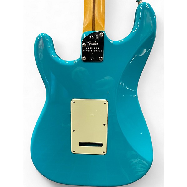 Used 2020 Fender American Professional II Stratocaster Miami Blue Solid Body Electric Guitar