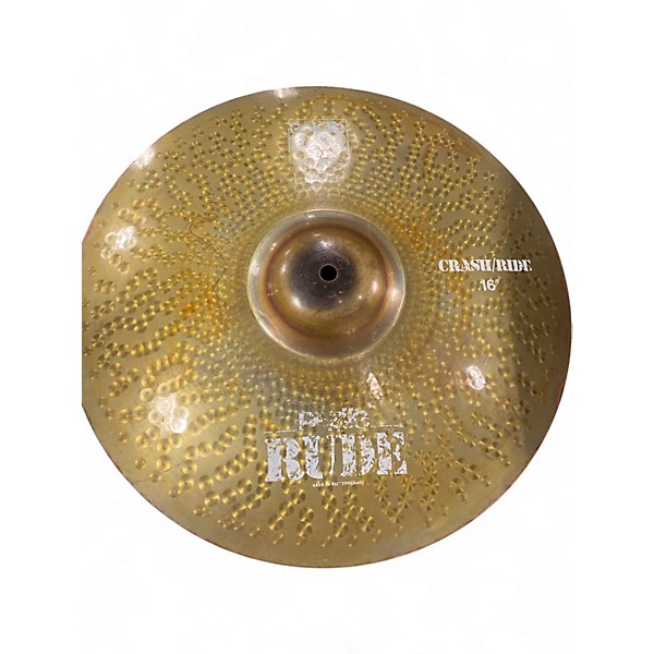 Used Paiste 16in RUDE CRASH/RIDE Cymbal