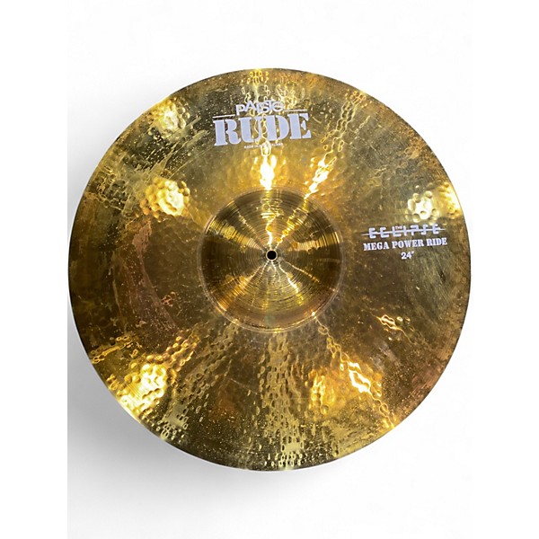 Used Paiste 24in rude mega power ride Cymbal