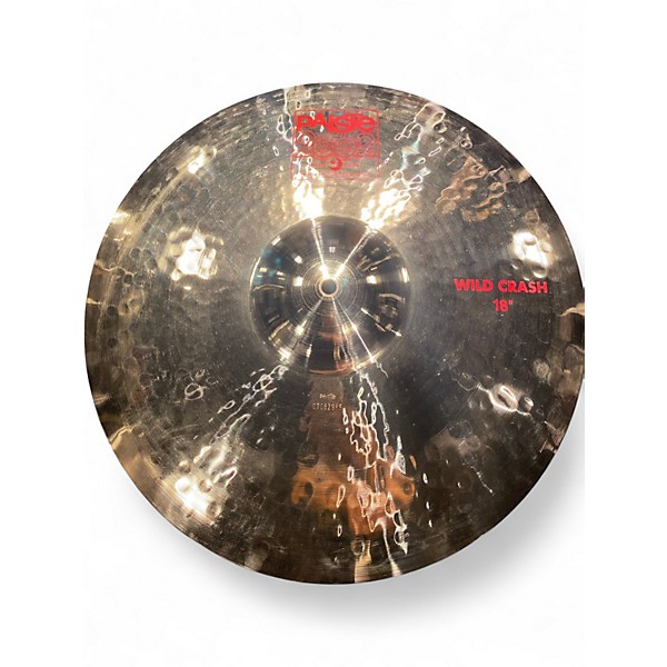 Used Paiste 18in 2002 Wild Crash Cymbal