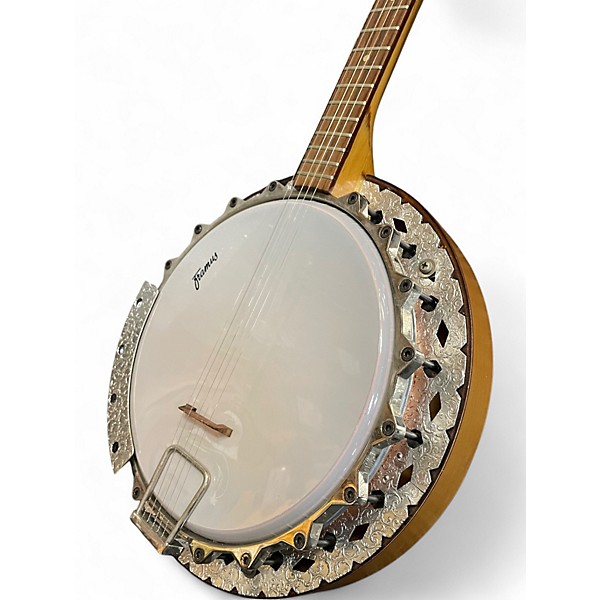 Vintage 1970s Framus texan 5 string banjo Natural Banjo