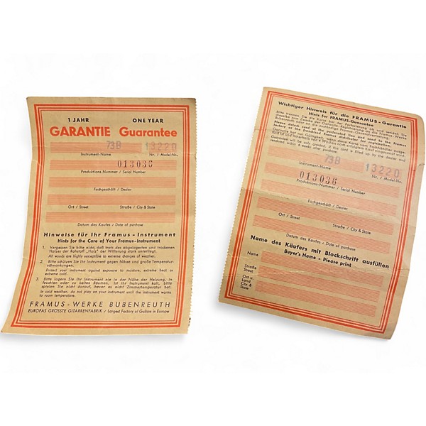 Vintage 1970s Framus texan 5 string banjo Natural Banjo