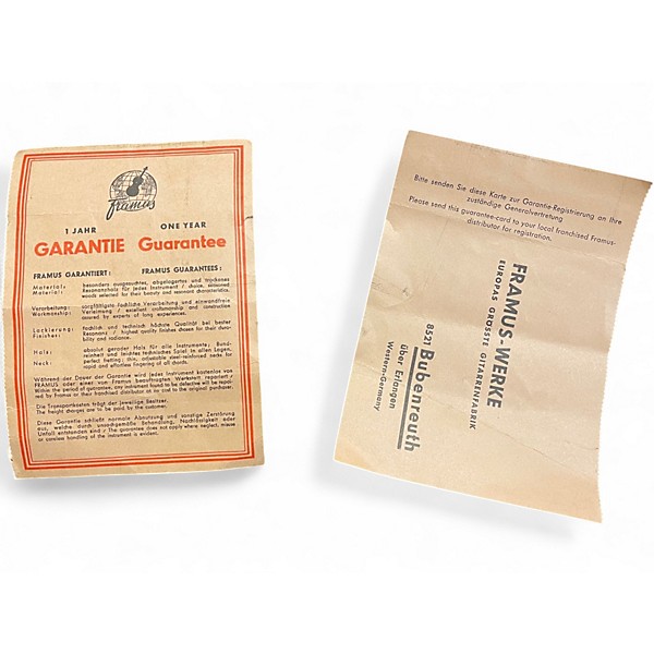 Vintage 1970s Framus texan 5 string banjo Natural Banjo