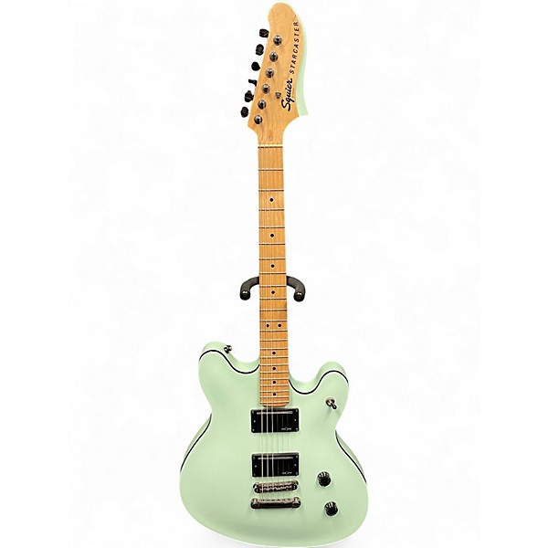 Used Squier Contemporary Active Starcaster Surf Pearl Hollow Body Electric Guitar