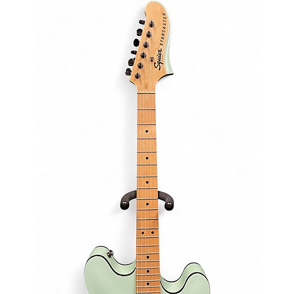 Used Squier Contemporary Active Starcaster Surf Pearl Hollow Body Electric Guitar