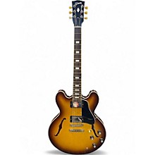 Used 2025 Gibson ES335 Figured 2 Color Sunburst Hollow Body Electric Guitar