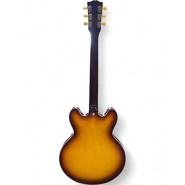 Used 2025 Gibson ES335 Figured 2 Color Sunburst Hollow Body Electric Guitar