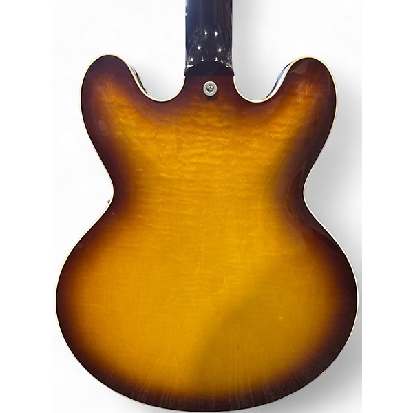 Used 2025 Gibson ES335 Figured 2 Color Sunburst Hollow Body Electric Guitar