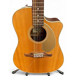 Used Fender Villager SCE Natural 12 String Acoustic Electric Guitar