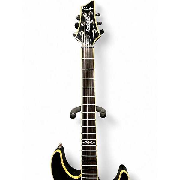 Used Schecter Guitar Research C1 Custom FR Black Solid Body Electric Guitar