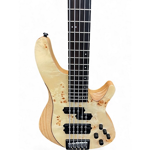 Used Schecter Guitar Research Reaper 5 String Charcoal Electric Bass Guitar