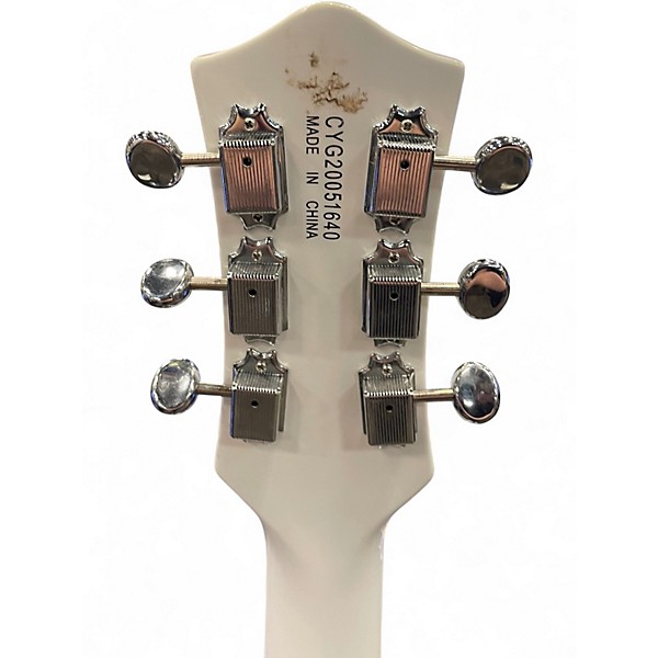 Used Gretsch Guitars G5237 Electromatic Double Jet FT Surf Green and White Solid Body Electric Guitar