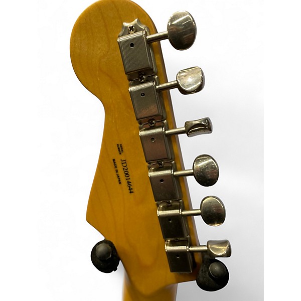 Used Fender MIJ STRATOCASTER SSS (JD) TEAL Solid Body Electric Guitar