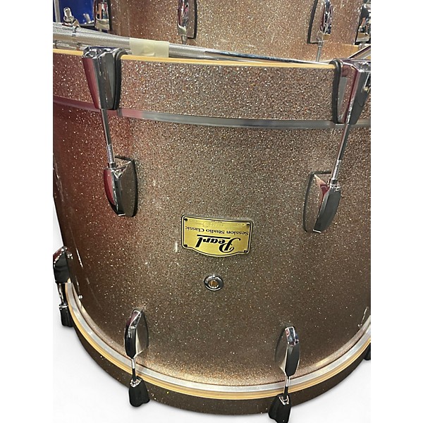 Used Pearl 4 Piece Session Studio Classic VINTAGE COPPER SPARKLE Drum Kit
