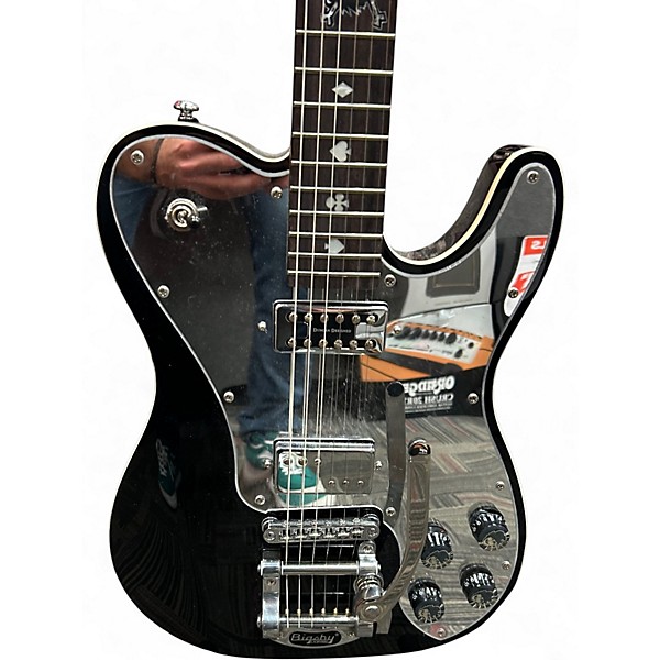 Used Schecter Guitar Research Pete Dee PT Black Solid Body Electric Guitar