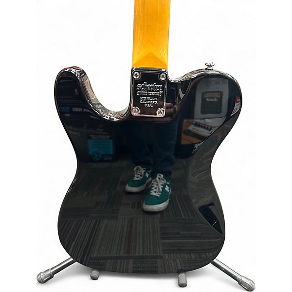 Used Schecter Guitar Research Pete Dee PT Black Solid Body Electric Guitar