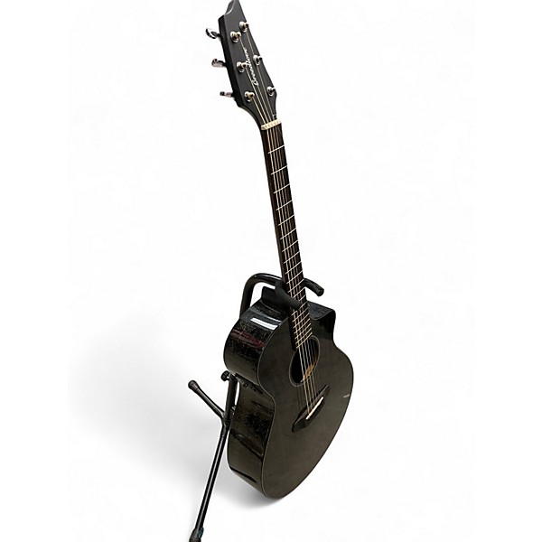 Used 2021 Breedlove Rainforest S Concert BG SE Trans Black Acoustic Electric Guitar