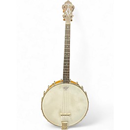 Vintage 1920s Triple X Tenor 4 string Natural Banjo