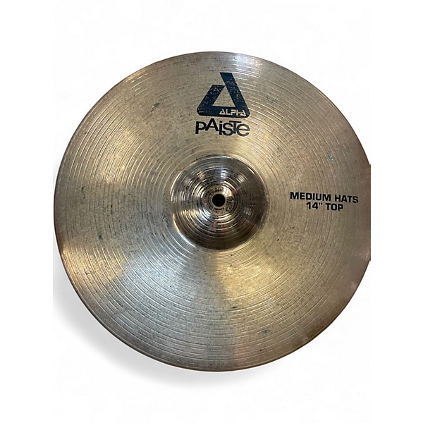 Used Paiste 14in Alpha Medium Hi Hat Pair Cymbal