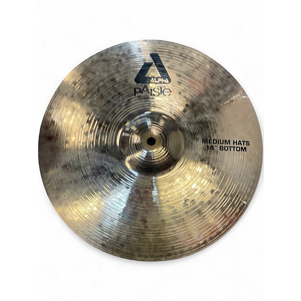 Used Paiste 14in Alpha Medium Hi Hat Pair Cymbal