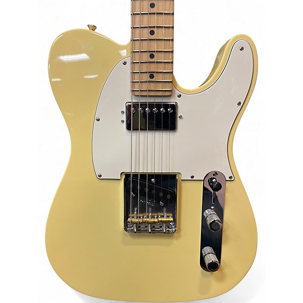 Used 2021 Fender American Performer Telecaster Hum Vintage White Solid Body Electric Guitar