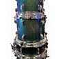 Used Ludwig 6 Piece Element Evolution Green Sparkle Drum Kit