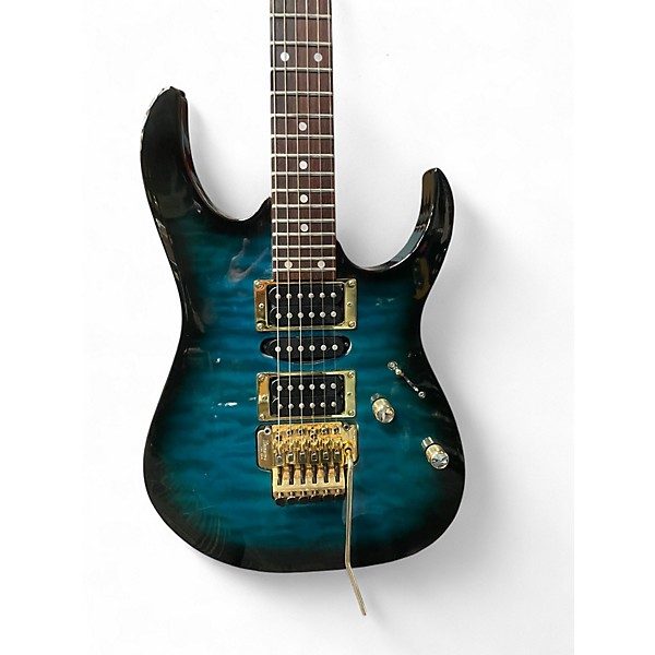 Used Ibanez RG570 Trans Blue Solid Body Electric Guitar