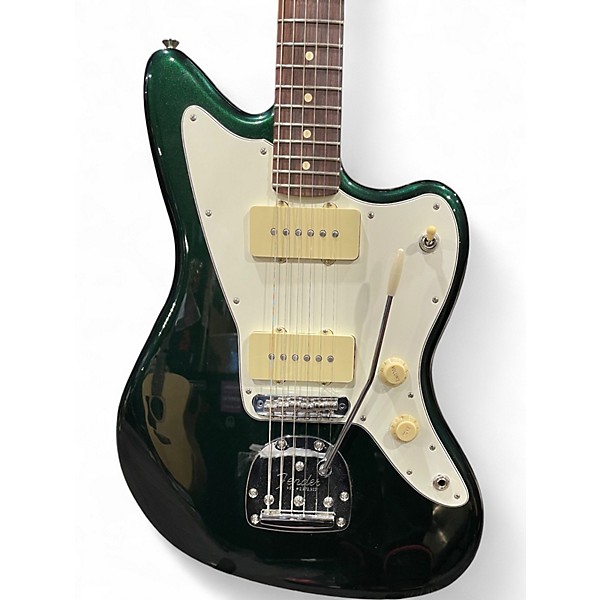 Used Fender DELUXE PLAYER II JAZZMASTER RACING GREEN Solid Body Electric Guitar