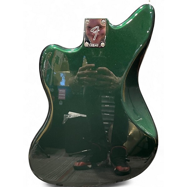 Used Fender DELUXE PLAYER II JAZZMASTER RACING GREEN Solid Body Electric Guitar