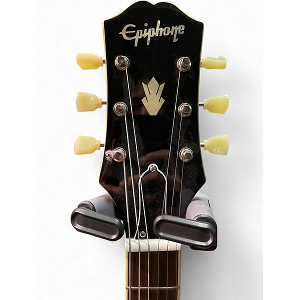Used Epiphone ES355 Metallic Gold Hollow Body Electric Guitar
