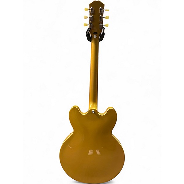 Used Epiphone ES355 Metallic Gold Hollow Body Electric Guitar