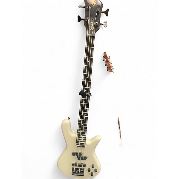 Used Spector Performer 4 White Electric Bass Guitar