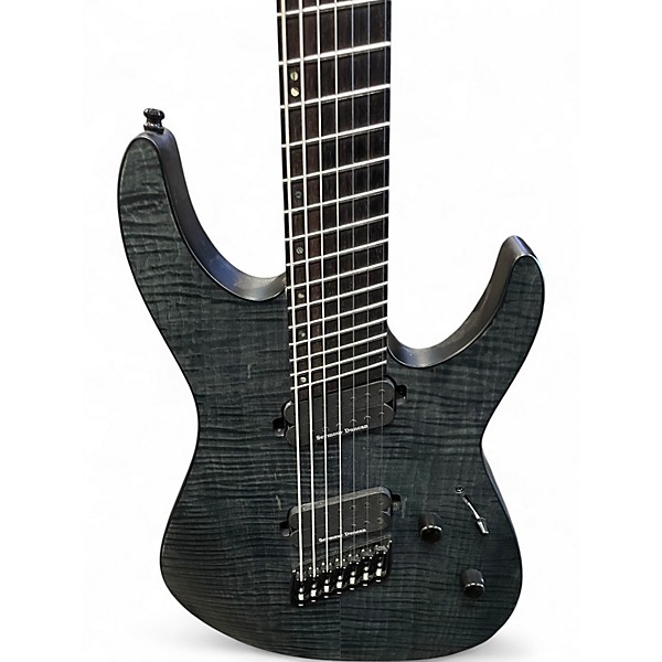 Used Ltd M-1007MS Trans Black Solid Body Electric Guitar