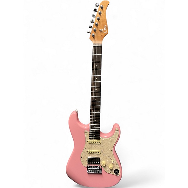 Used Mooer S800 Pink Solid Body Electric Guitar