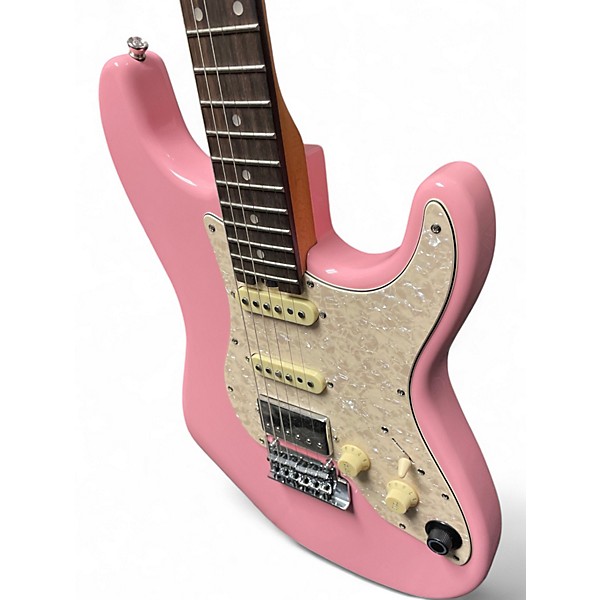 Used Mooer S800 Pink Solid Body Electric Guitar