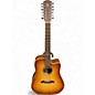 Used Alvarez DY70CE12 2 Color Sunburst 12 String Acoustic Guitar